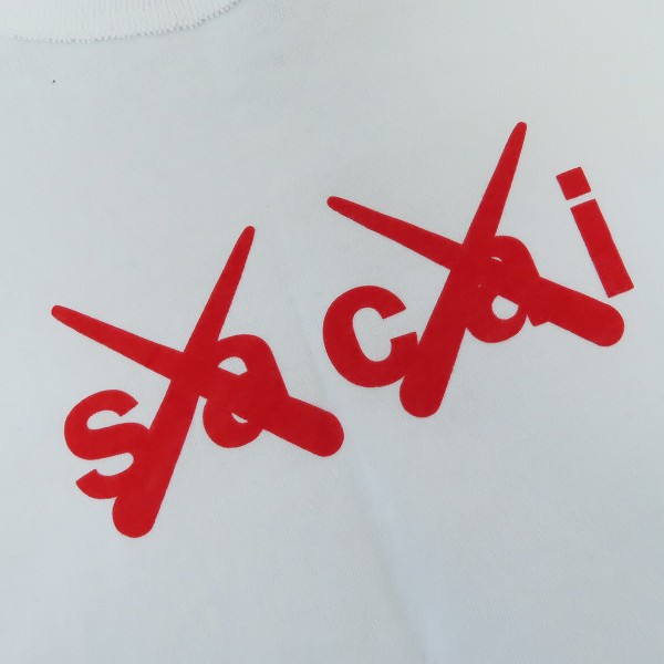 実際に弊社で買取させて頂いたsacai×kaws/サカイ×カウズ ロゴプリント 半袖カットソー 21-0288S/3の画像 7枚目