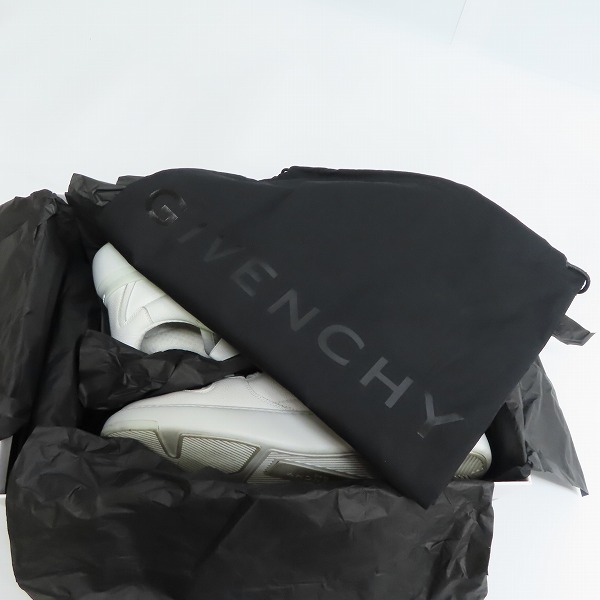 実際に弊社で買取させて頂いたGIVENCHY/ジバンシィ WING LOW SNEAKER レザーローカットスニーカー BH002KH0KP/41の画像 8枚目