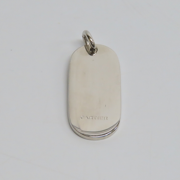 実際に弊社で買取させて頂いたCartier/カルティエ ロゴ入り ドッグタグの画像 2枚目