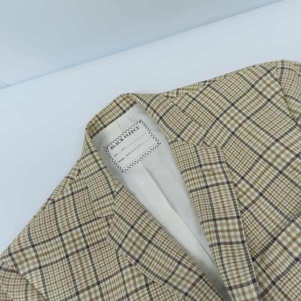 実際に弊社で買取させて頂いたBLACK FLEECE by Brooks Brothers/ブラックフリース ブルックスブラザーズ チェック3Bテーラードジャケット/BB4の画像 5枚目
