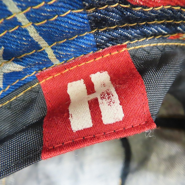 実際に弊社で買取させて頂いたHysterics/ヒステリックス デニム バケットハットの画像 5枚目