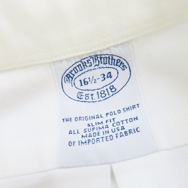 実際に弊社で買取させて頂いたBrooks Brothers/ブルックスブラザーズ B.D.シャツ 34の画像 2枚目