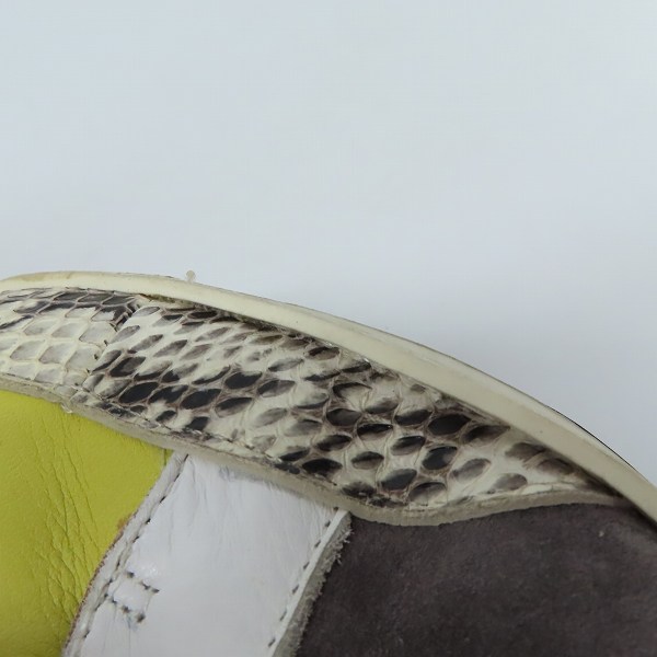 実際に弊社で買取させて頂いたJIMMYCHOO/ジミーチュウ ハイカット ヒールスニーカーブーツ 133PANAMA/37の画像 6枚目