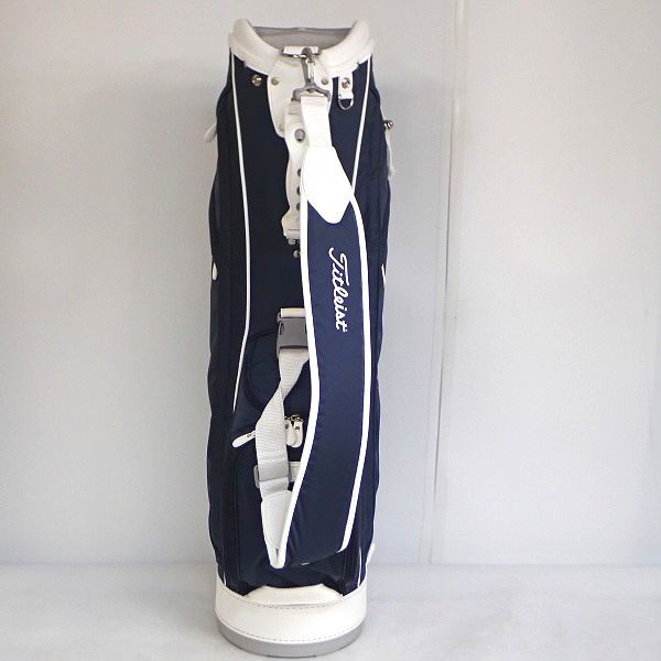 実際に弊社で買取させて頂いたTitleist/タイトリスト CBL01 6分割キャディバッグ ネイビー ラフェームスポーツ ウィメンズモデルの画像 3枚目