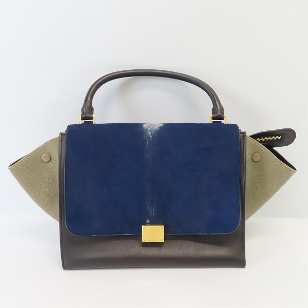 実際に弊社で買取させて頂いたCELINE/セリーヌ トラペーズ ハラコ ハンドバッグ