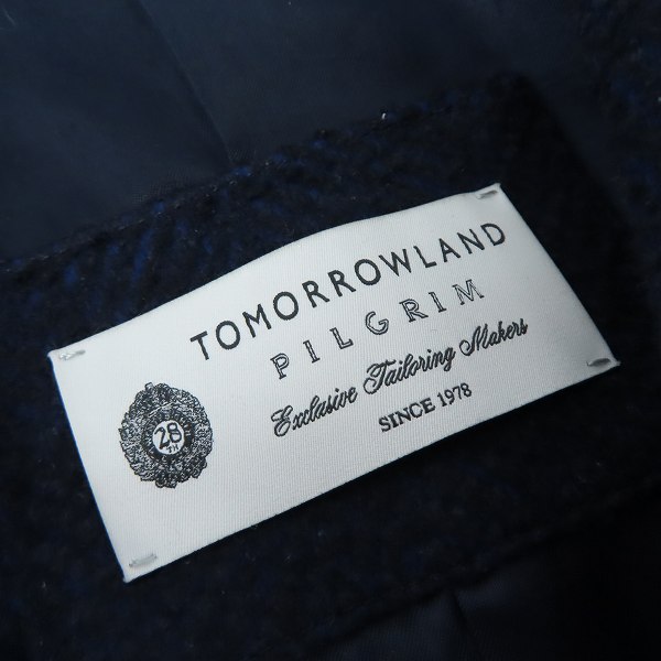 実際に弊社で買取させて頂いたTOMORROWLAND PILGRIM/トゥモローランド ピルグリム カシミヤ混ウールチェスターコート/44の画像 2枚目