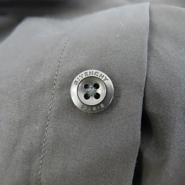 実際に弊社で買取させて頂いた【JPタグ】GIVENCHY/ジバンシィ 17SS スター チェックシャツ L/S シャツ の画像 7枚目