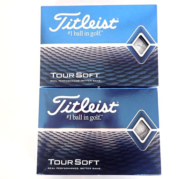 実際に弊社で買取させて頂いた【未使用】Titleist/タイトリスト TOUR SOFT White ゴルフボール 2ダース の画像 2枚目
