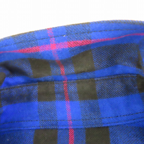 実際に弊社で買取させて頂いたuniform experiment/ユニフォームエクスペリメント 21AW ラインフランネルシャツ UE-212035/2の画像 4枚目