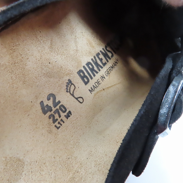 実際に弊社で買取させて頂いたBIRKENSTOCK/ビルケンシュトック BOSTON/ボストン レザー スエード サンダル/42の画像 5枚目