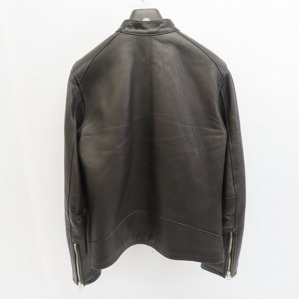 実際に弊社で買取させて頂いたHARE/ハレ シングルライダースレザージャケット HA030003N9/Mの画像 1枚目