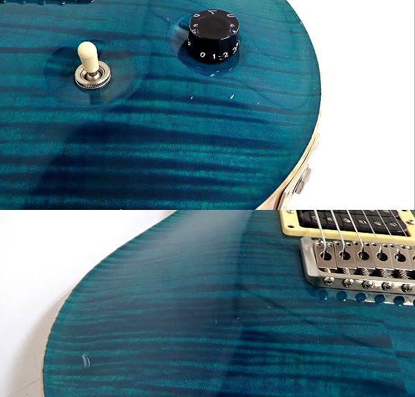 実際に弊社で買取させて頂いた★PRS/Paul Reed Smith/ポールリードスミス CUSTOM 24 10 TOP コイルタップ搭載 バードインレイ ハードケース付の画像 6枚目
