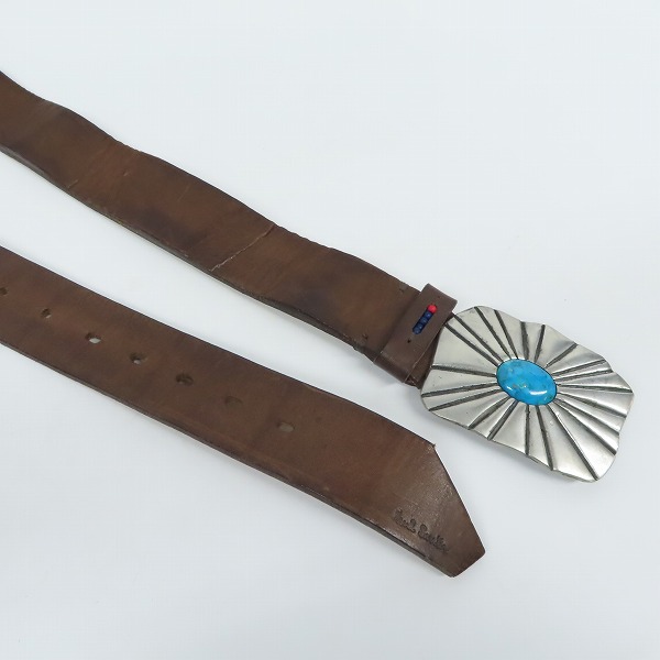 実際に弊社で買取させて頂いたPaul Smith/ポールスミス バックル付 レザーベルト/38/95の画像 2枚目