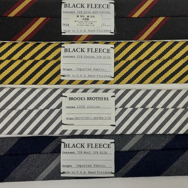 実際に弊社で買取させて頂いたBLACK FLEECE/Brooks Brothers 斜めストライプ柄 ネクタイ おまとめ6点の画像 4枚目