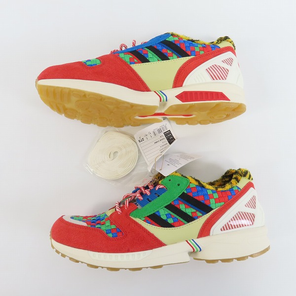 実際に弊社で買取させて頂いた【未使用】adidas×atmos/アディダス×アトモス ZX8000 HELLOGOLD/COREBLACK/RUSHRED SETSUBUN スニーカー GW2448/27.5の画像 3枚目