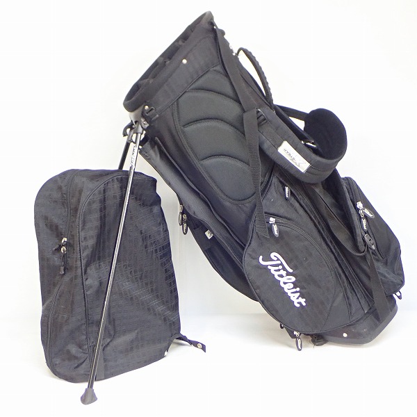 実際に弊社で買取させて頂いたTitleist/タイトリスト 7分割スタンドキャディバッグ  ブラックの画像 1枚目