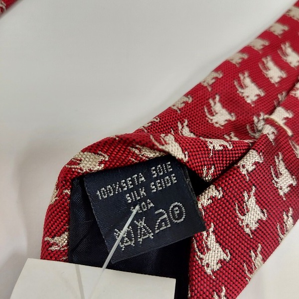 実際に弊社で買取させて頂いた【未使用】BURBERRY LONDON/バーバリーロンドン ロゴ 総柄 ネクタイの画像 3枚目