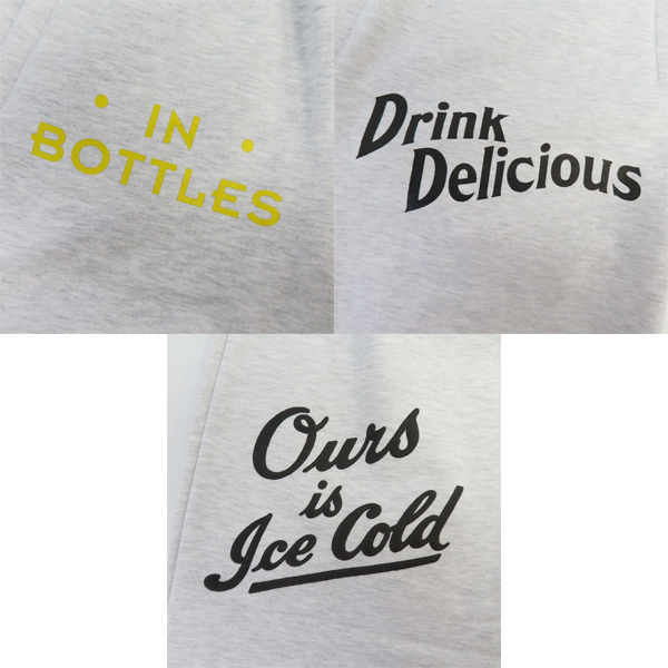 実際に弊社で買取させて頂いた【未使用】ATMOS × COCA-COLA/アトモス×コカ コーラ DRINK DELICIOUS スウェットパンツ AT20-052/Lの画像 5枚目