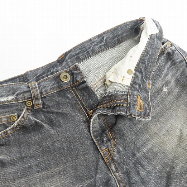 実際に弊社で買取させて頂いたHysterics/ヒステリックス ダメージデニムパンツ 3AP-2464 Lの画像 4枚目