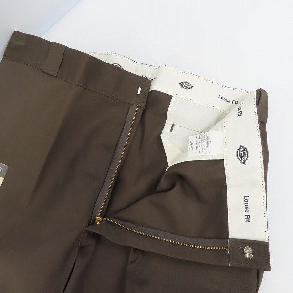 実際に弊社で買取させて頂いた【未使用】Dickies/ディッキーズ LOOSE FIT ワークパンツ ブラウン/42×32の画像 2枚目