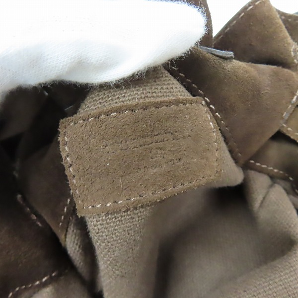 実際に弊社で買取させて頂いたBURBERRY/バーバリー スウェードレザー ショルダーバッグの画像 4枚目