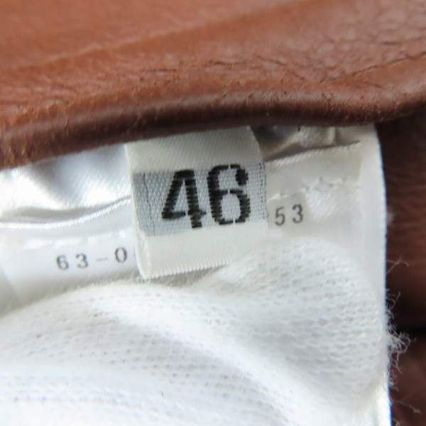 実際に弊社で買取させて頂いたDENIM×TOMORROWLAND/デニム×トゥモローランド ラムレザー トラッカージャケット 63088408353/46の画像 3枚目