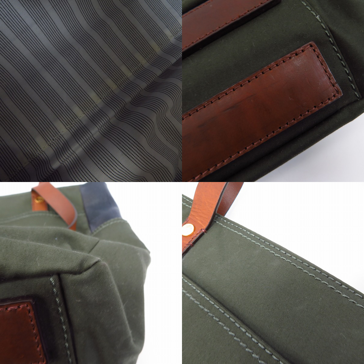 実際に弊社で買取させて頂いたBLACK FLEECE BY Brooks Brothers/ブラックフリースバイブルックスブラザーズ トートバッグの画像 6枚目