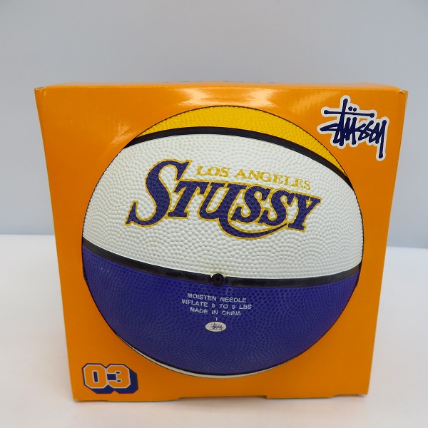 オールドステューシー　Stussy バスケットボール 03 ロサンゼルスデザイン 未使用】Stussy/ステューシー LA レイカーズカラー 03