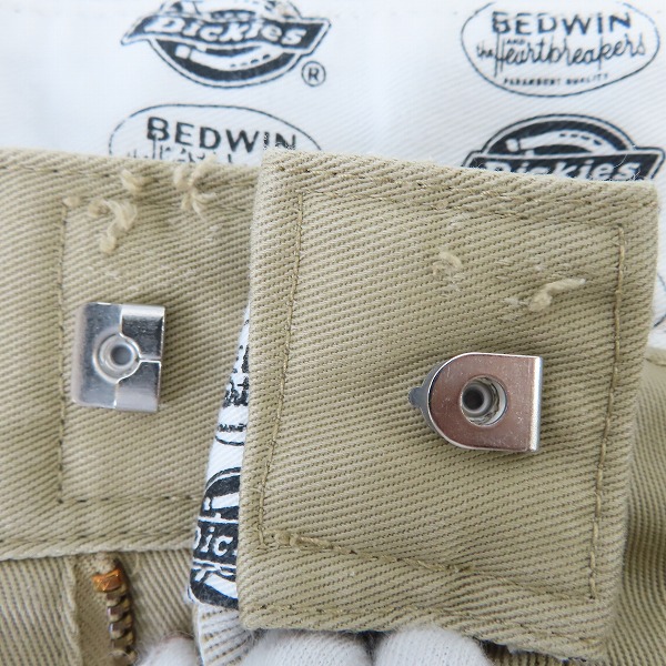 実際に弊社で買取させて頂いたBEDWIN & THE HEARTBREAKERS×Dickies/ベドウィンアンドザ ハートブレイカーズ×ディッキーズ ワークパンツ ベージュ/3の画像 7枚目