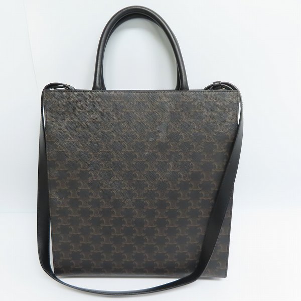 実際に弊社で買取させて頂いたCELINE/セリーヌ ミディアム バーティカル カバ トリオンフ キャンバス 2wayトートバッグの画像 1枚目