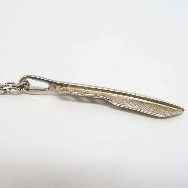 実際に弊社で買取させて頂いたFIRST ARROWS/ファーストアローズ SV フェザー ペンダント/ネックレスチェーンの画像 4枚目