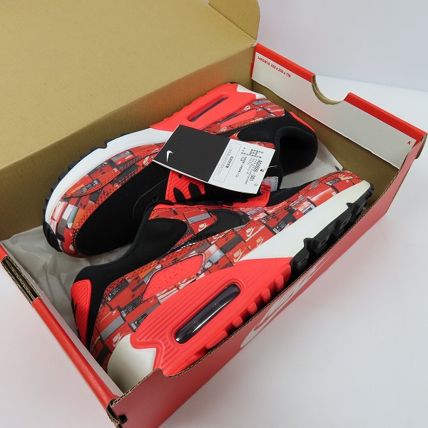 実際に弊社で買取させて頂いた【未使用】NIKE×atmos/ナイキ×アトモス AIR MAX 90 PRNT "WE LOVE NIKE"/エアマックス90 プリント AQ0926-001 26の画像 7枚目