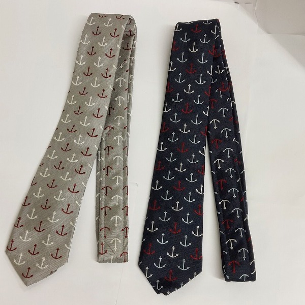 実際に弊社で買取させて頂いたBLACK FLEECE/Brooks Brothers 斜めストライプ/アンカー柄 ネクタイ おまとめ6点の画像 3枚目