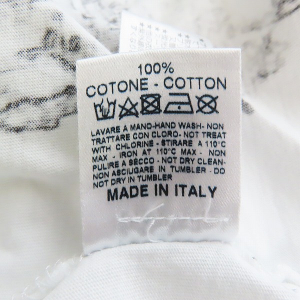 実際に弊社で買取させて頂いたHYDROGEN/ハイドロゲン プリント ダメージ加工 半袖 Tシャツ/カットソー ホワイト/Sの画像 3枚目