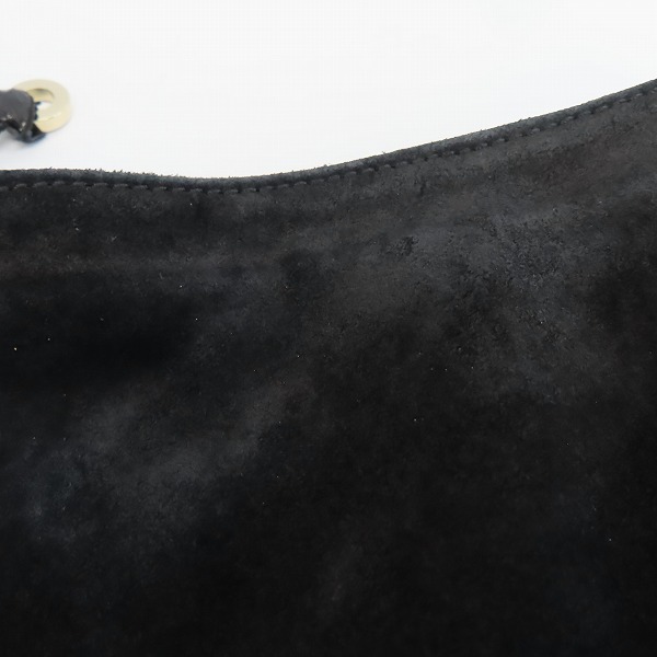 実際に弊社で買取させて頂いたJIMMY CHOO/ジミーチュウ スエードレザー フリンジ ショルダーバッグの画像 7枚目