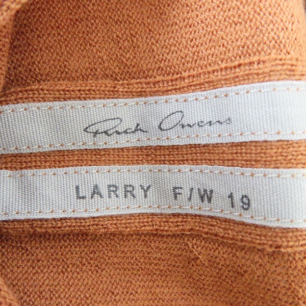 実際に弊社で買取させて頂いたRick Owens/リックオウエンス LARRY F/W 19 ウールカットソー  ラスト/M の画像 2枚目