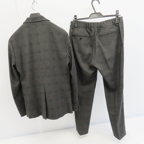 実際に弊社で買取させて頂いた417 by EDIFICE/エディフィス 2B テーラードジャケット/パンツ チェック セットアップ/Mの画像 1枚目
