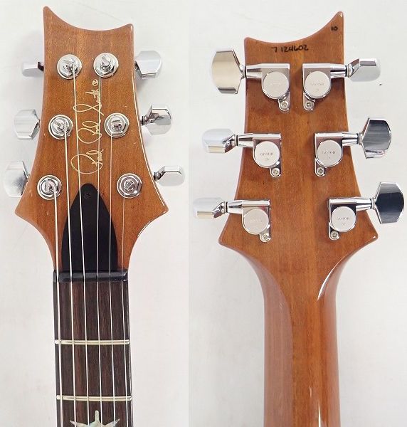 実際に弊社で買取させて頂いた★PRS/Paul Reed Smith/ポールリードスミス CUSTOM 24 10 TOP コイルタップ搭載 バードインレイ ハードケース付の画像 2枚目