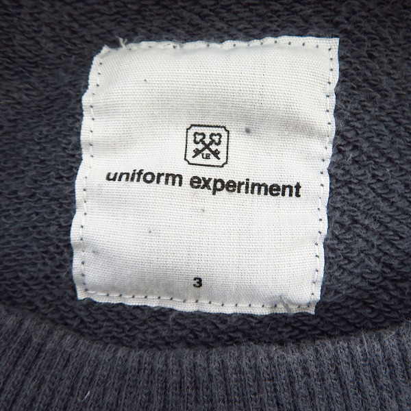 実際に弊社で買取させて頂いたUE/ユニフォームエクスペリメント CONCEALED POCKET CREW NECK SWEAT クルーネック スウェット トレーナー UE-192012/3の画像 2枚目