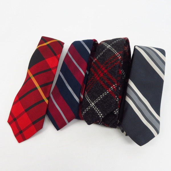 実際に弊社で買取させて頂いた【おまとめ/4点】BLACK FLEECE by Brooks Brothers/ブルックスブラザーズ アーガイルチェック/ストライプ ネクタイ等