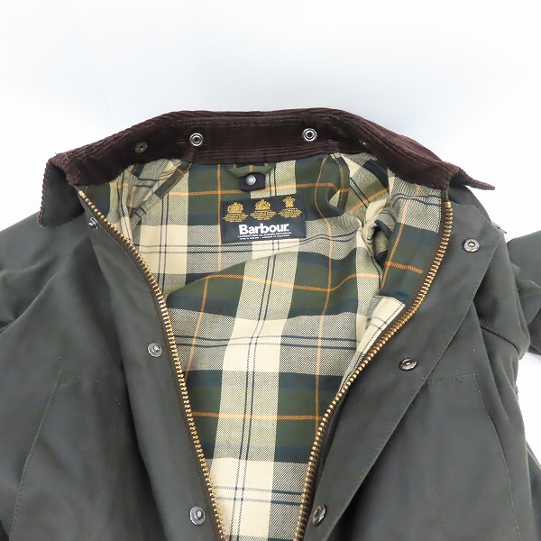 実際に弊社で買取させて頂いたBarbour/バブアー SL BEDALE スリムフィット ビデイル オイルドコットンジャケット 1902129/34の画像 6枚目