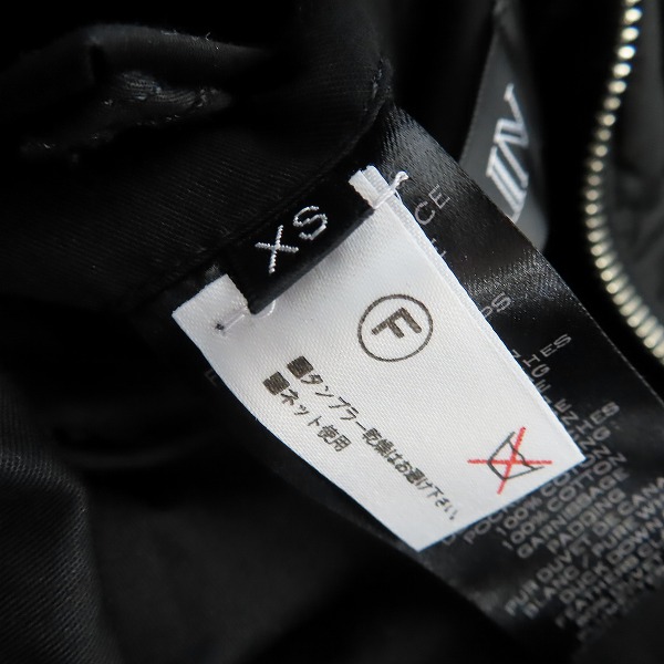 実際に弊社で買取させて頂いたBALMAIN/バルマン 14AW バイカーダウンジャケット ブラック W4HT266C631/XSの画像 3枚目