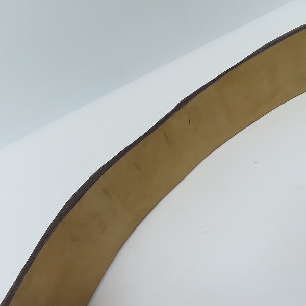 実際に弊社で買取させて頂いたPaul Smith/ポールスミス バックル付 レザーベルト/38/95の画像 4枚目