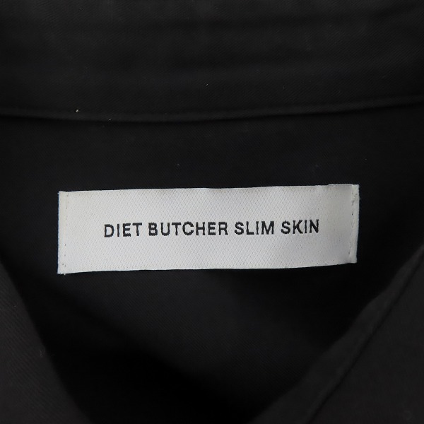 実際に弊社で買取させて頂いたDIET BUTCHER SLIM SKIN/ダイエットブッチャースリムスキン 19AW レーヨン半袖シャツ 1の画像 2枚目