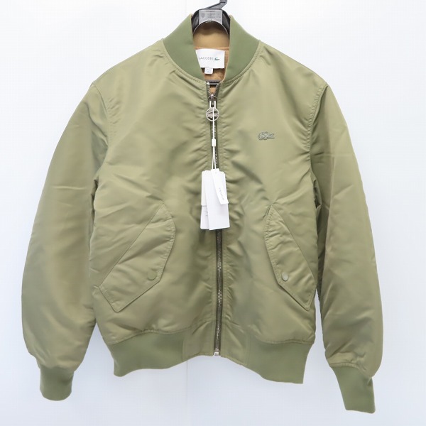 実際に弊社で買取させて頂いた【未使用】LACOSTE/ラコステ リバーシブルボンバージャケット BH1044 Z27 50/US M