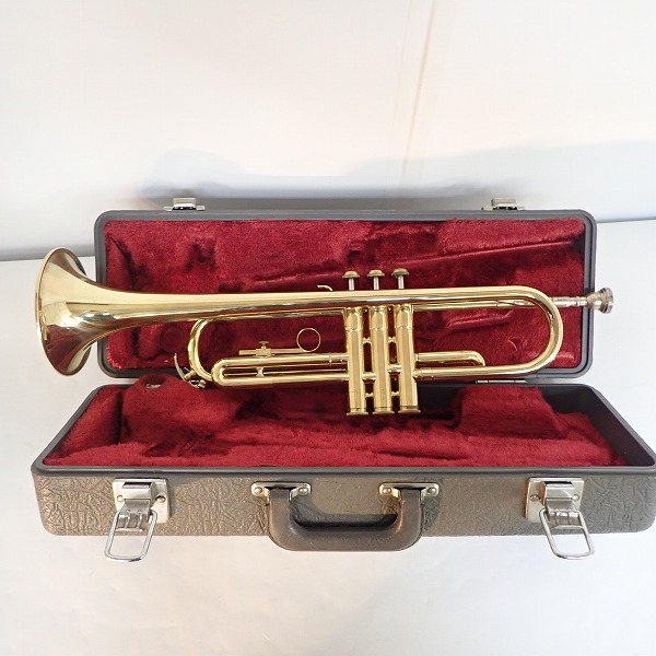 実際に弊社で買取させて頂いた【難有り】YAMAHA/ヤマハ YTR-233/YTR233 トランペット ゴールド ハードケース付き