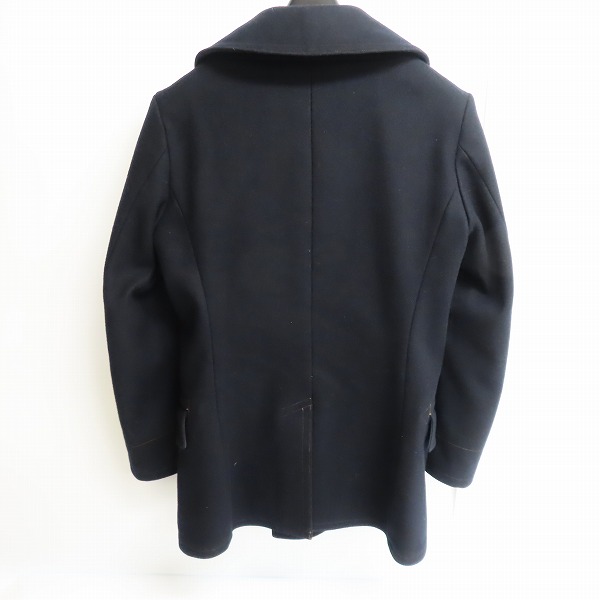 実際に弊社で買取させて頂いたuniform experiment/ユニフォームエクスペリメント TRADITIONAL NAVY MELTON P COAT UE-101009/2の画像 1枚目