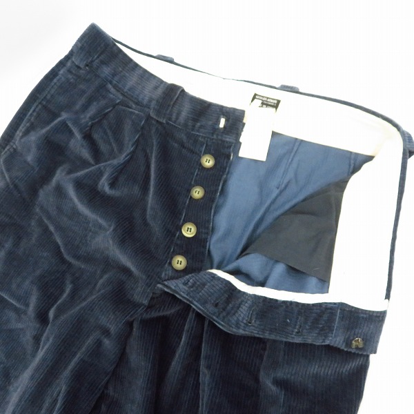 実際に弊社で買取させて頂いたGIORGIO ARMANI/ジョルジオアルマーニ コーデュロイパンツ ネイビー/52の画像 2枚目