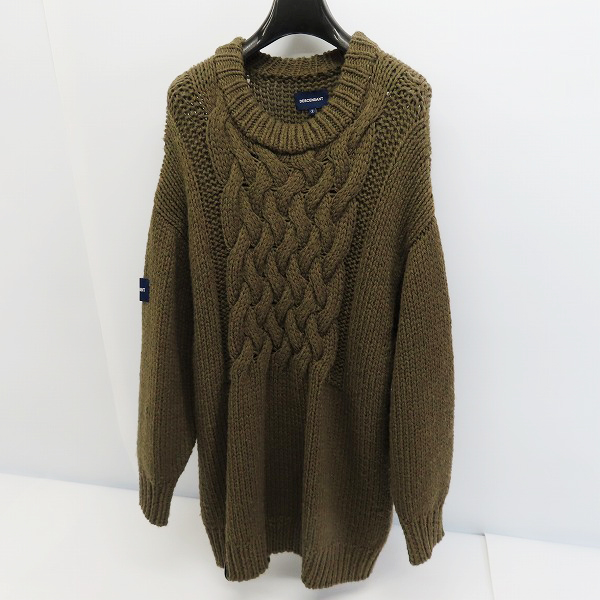 実際に弊社で買取させて頂いたDESCENDANT/ディセンダント ニット 20AW FADED CABLE KNIT フェイディッド ケーブルニット /2