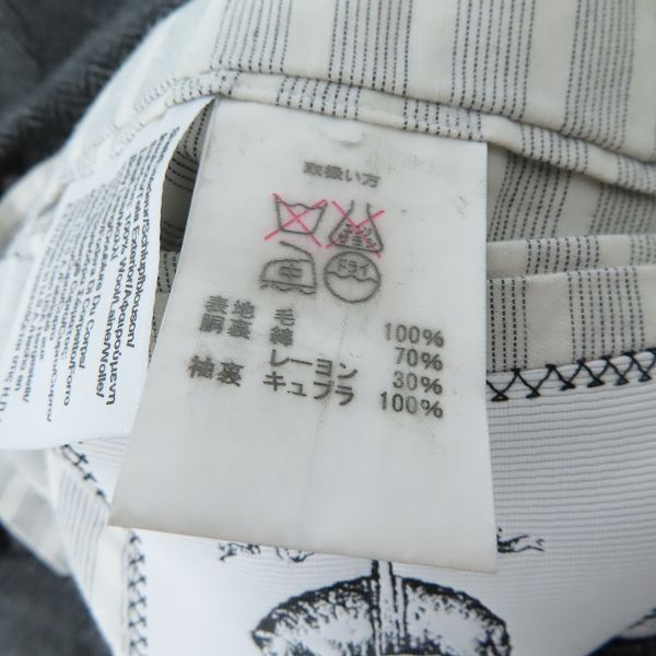 実際に弊社で買取させて頂いたBLACK FLEECE by Brooks Brothers/ブラックフリース ブルックスブラザーズ ウール3Bジャケット グレー×ブラック/BB3の画像 4枚目